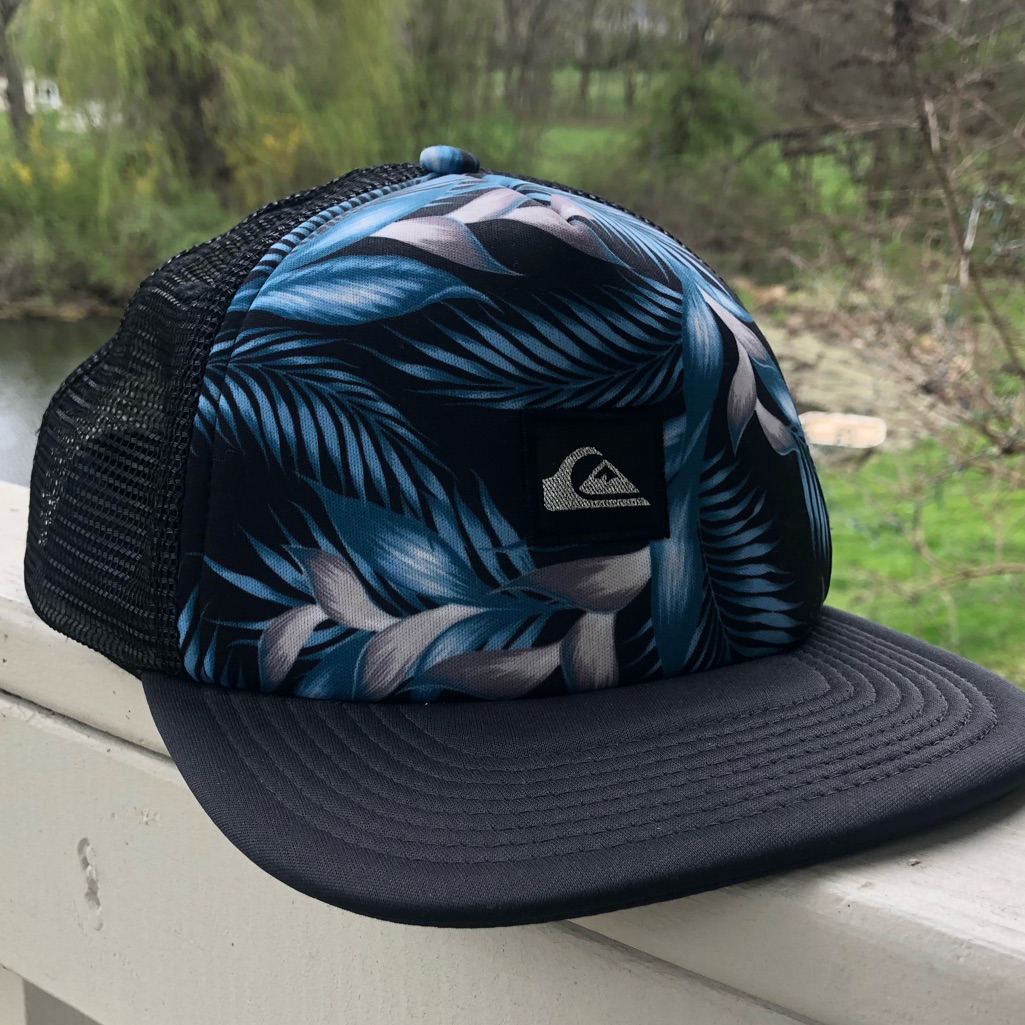 Quicksilver Tropical Leaf Pattern Hat